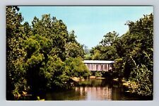 OH-Ohio, Lost In The 1959 Flood Pleasant Valley Covered Bridge, Vintage Postcard picture