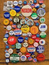 Huge Lot of Vintage Pins Buttons, Political, Presidential, Arizona picture