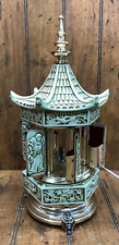 Vintage Reuge Italian Cigarette Carousel Music Box Asian Pagoda - Needs Repair picture