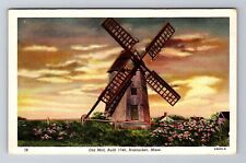 Nantucket MA-Massachusetts, Old Mill, Built 1746, Antique Vintage Postcard picture
