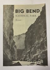 1956 BIG BEND NATIONAL PARK, TEXAS BROCHURE & MAP ~ NPS picture