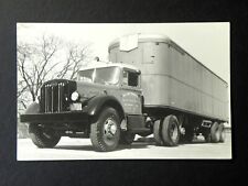AUTOCAR TRUCK- RED LINE TRANSFER- REAL PHOTO ADVERTISEMENT CARD-POSTMARK 1951 picture