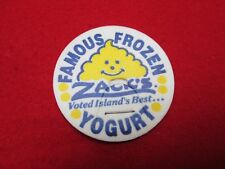 1993 Zack's Famous Frozen Yogurt Hawaii promotional milk cap- dairy pog Stanpac picture