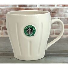 Starbucks 2003 Barista Mermaid Logo Pleated Ceramic Coffee Tea Mug Cup 18 oz picture