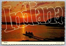 Postcard  Large Letter Card of Sunset in Indiana  G 4 picture