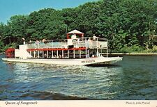 Queen of Saugatuck Boat in Saugatuck Michigan MI Postcard picture