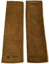 WWII AIRBORNE PARATROOPER BROWN FELT JUMP SHOULDER PADS FOR SUSPENDERS-PAIR picture