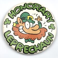 Honorary Leprechaun Vintage Pinback Button Pin St. Patrick’s Day picture