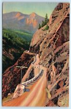 POSTCARD Uncompahgre Gorge and Million Dollar Highway Colorado Ouray Silverton picture