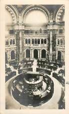 1920s Interior Library of Congress Reading Room Photo Washington DC Reid S Baker picture