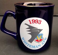 WHITEMAN AIRFORCE BASE STEALTH BOMBER 1993 AIR COMBAT SET OF 2 MUG CUPS picture