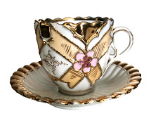 Porcelain Germany Cup / Saucer / Rich Gold Accents picture