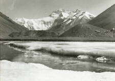 Everest from frozen lake on either the 1922 or 1924 British expedi .. Old Photo picture
