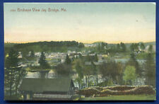 Birdseye View of Jay Bridge Maine me old postcard picture