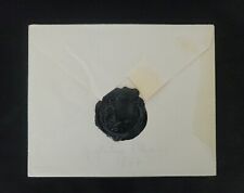 Rare Royalty 1857 Prince William IV Orange Netherlands Royal Envelope Wax Seal picture