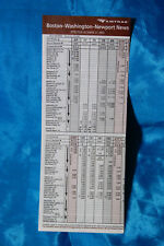 Amtrak Train Schedule - Boston - Newport News - Oct 27, 2003 picture