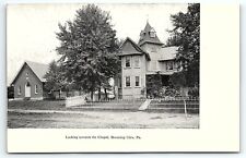 c1906 BLOOMING GLEN PA LOOKING TOWARDS THE CHAPEL UNDIVIDED POSTCARD P4098 picture