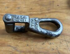 Pat’d 1911 Antique Primitive Tool Industrial Barn Pulley Clasp MacLeod #14 picture
