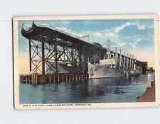 Postcard New N. & W. Coal Piers Lamberts Point Norfolk Virginia USA picture