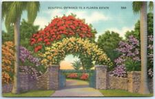 Postcard - Beautiful Entrance toa Florida State picture