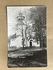 Postcard RPPC Plainwell MI Michigan Presbyterian Church Vintage Real Photo picture
