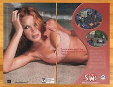 2000 The Sims PS2 PC Print Ad/Poster Authentic Official Video Game Promo Art picture