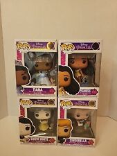 FUNKO Pop Disney Princess Lot of 4 w/DIAMOND and PROTECTIVE COVERS picture