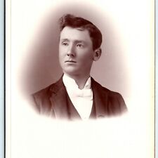 c1890s Sparta, Wis. Young Man Cabinet Card Photo Antique Richardson Foster B2 picture