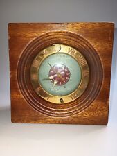 Vintage Telechron Electric Alarm Clock Wood Brass  picture