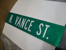 Genuine Authentic NEW Street Sign - N. VANCE ST. picture