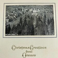 Vintage Early Mid Century Christmas Greeting Card Photo Salem Oregon OR History picture