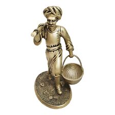 The Bombay Company Metal Moor Nubian Man Figurine 2001 Complete with Basket picture