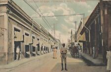 1910s ANTIQUE CUBA CUBAN SACO STREET SANTIAGO ORIG Photo POSTCARD RPPC picture