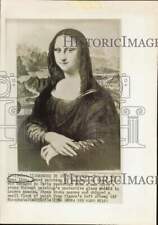 1956 Press Photo Leonardo da Vinci's painting 