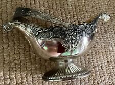 Vintage Silver Plated Candy Dish/Gravy Boat w/ Handle picture