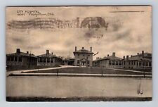 Youngstown OH-Ohio, Panoramic View City Hospital, Antique Vintage c1910 Postcard picture