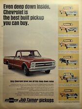 Vintage Print Ad 1968 Chevrolet ½-Ton CST Fleetside Pickup Truck Job Tamer Chevy picture