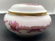 Meissen Germany Porcelain - Purple Rich Dragon - Trinket Box -Excellent picture