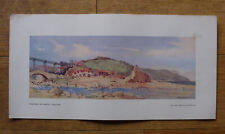 SANDSEND NR. WHITBY YORKSHIRE ORIGINAL BR RAILWAY CARRIAGE PRINT 1950s picture