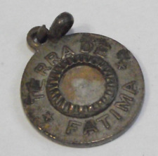 Vintage religious empty reliquary relic pendant charm medal Our Lady of Fatima picture