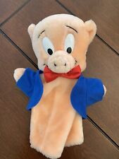 Looney Tunes PORKY PIG Hand PUPPET 9.5” Vintage 1993- C picture
