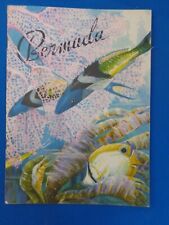 Vintage Bermuda Tour Guide 1940's? Else Bostelmann Illustrated Fold Out Map picture