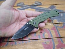 Kershaw Knockout 1870OLBLK Assisted Open Pocket Knife Plain Edge Blade USA picture