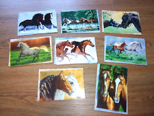 TREE FREE GREETINGS DRAFT CLYDESDALES ARABIAN THOROUGHBRED WILD HORSE CARD LOT picture
