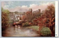 Warwick Castle Scenic Avon River Meander View England Postcard UNP Tucks 1468 picture