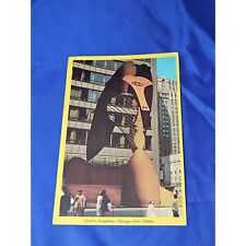 Picasso Sculpture Chicago Civic Center Postcard Posted picture