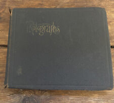 Antique Late 19th Century New England 75+ Family Photo Album Child, Women, Cats picture