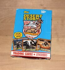Topps 1991 Desert Storm Trading Cards and Stickers 36 New Sealed Packs in Box picture