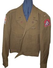 STUNNING WWII US Army Italian Made Patches Bullion Officer Ike Uniform Jacket 42 picture