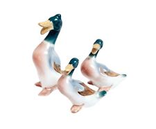 Beswick England Comical Laughing Mallard Duck Family 3pc Full Set Figurines 919 picture